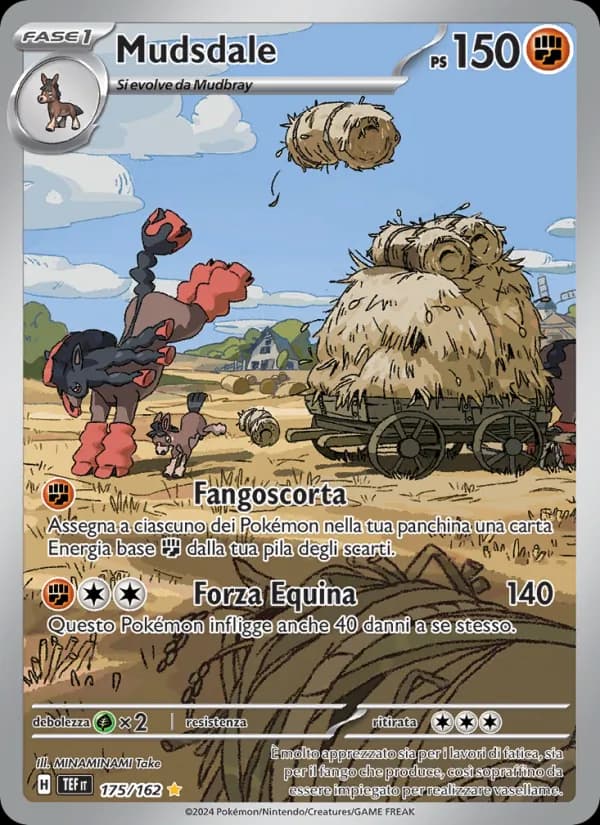 Mudsdale card in Italian