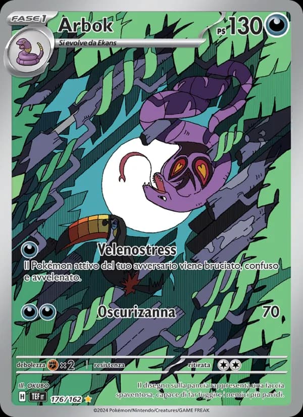 Arbok card in Italian