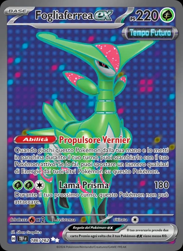 Fogliaferrea-ex card in Italian