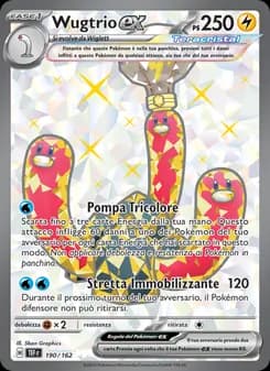 Wugtrio-ex card in Italian