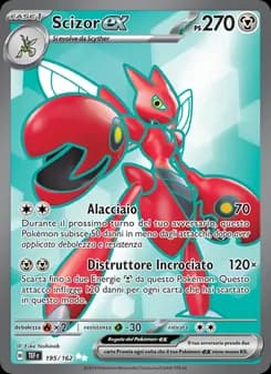 Scizor-ex card in Italian
