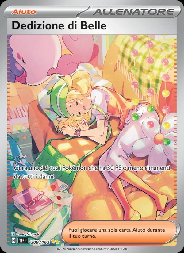 Dedizione di Belle card in Italian
