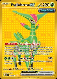 Fogliaferrea-ex card in Italian