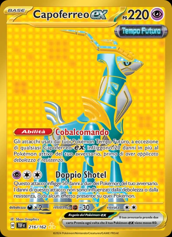 Capoferreo-ex card in Italian
