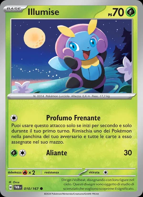 Illumise card in Italian