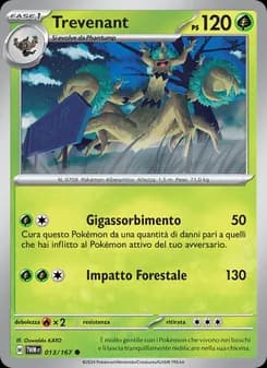 Trevenant card in Italian