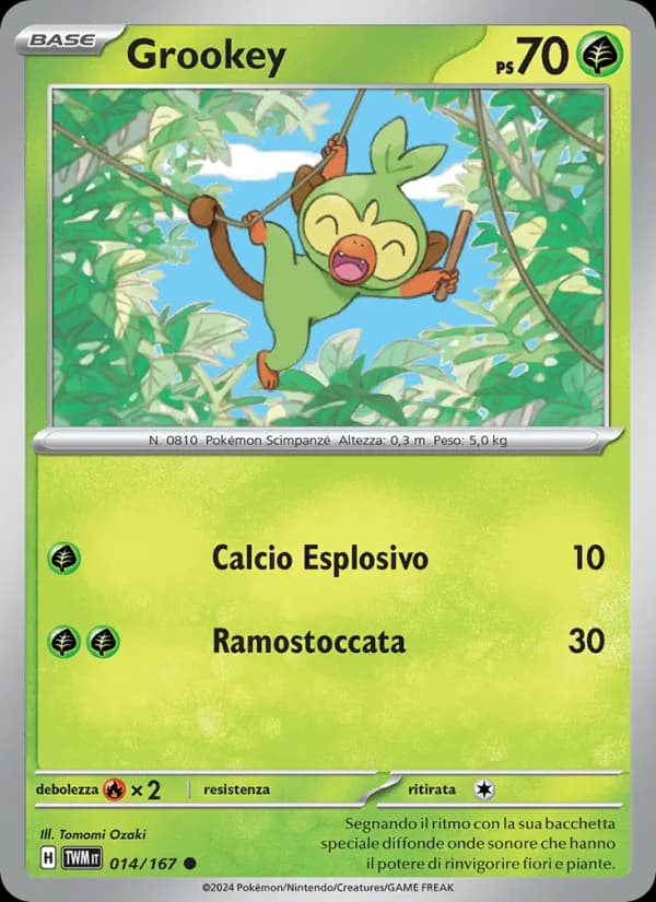 Grookey card in Italian