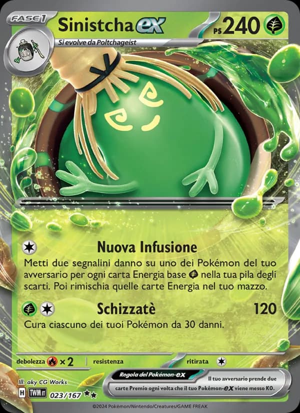 Sinistcha-ex card in Italian