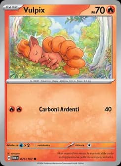 Vulpix card in Italian