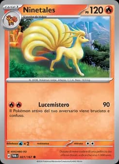 Ninetales card in Italian