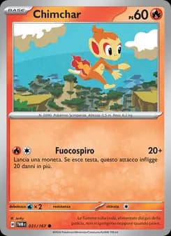 Chimchar card in Italian