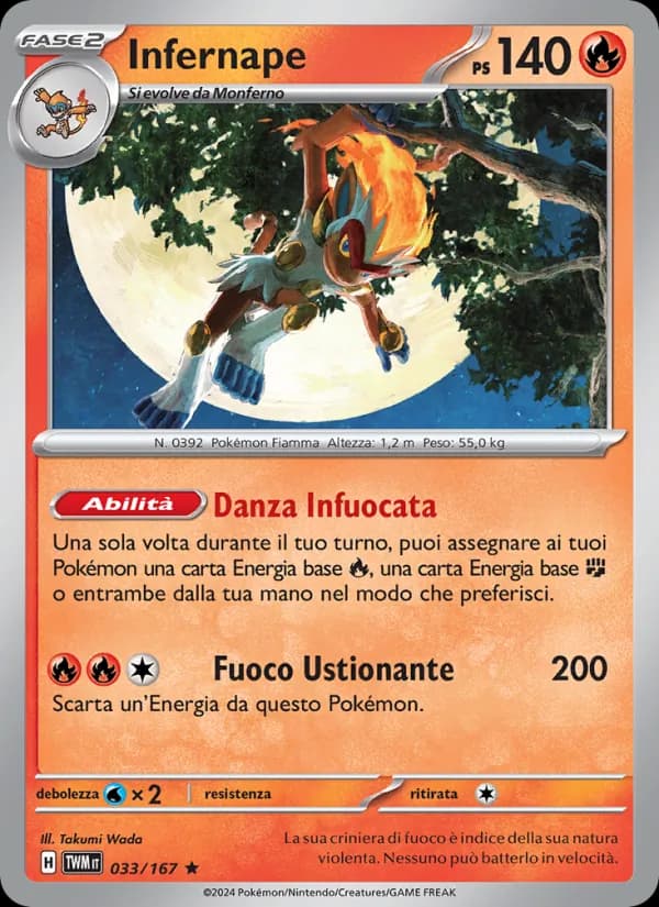 Infernape card in Italian