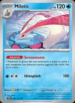 Milotic card in Italian