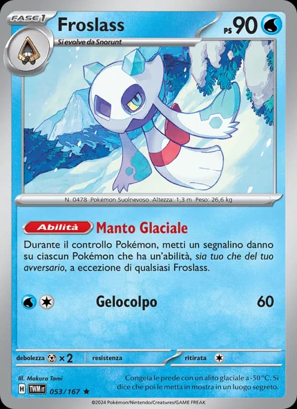 Froslass card in Italian