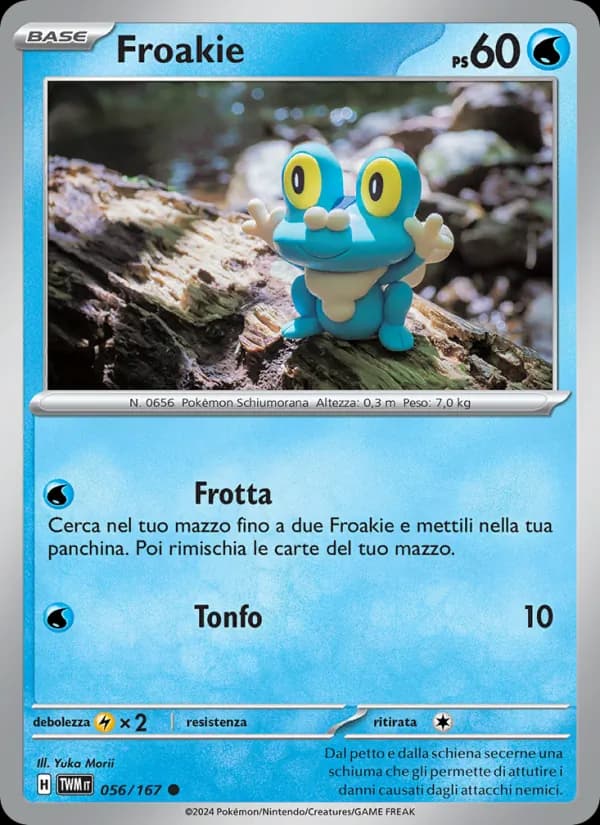 Froakie card in Italian