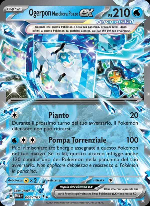 Ogerpon Maschera Pozzo-ex card in Italian