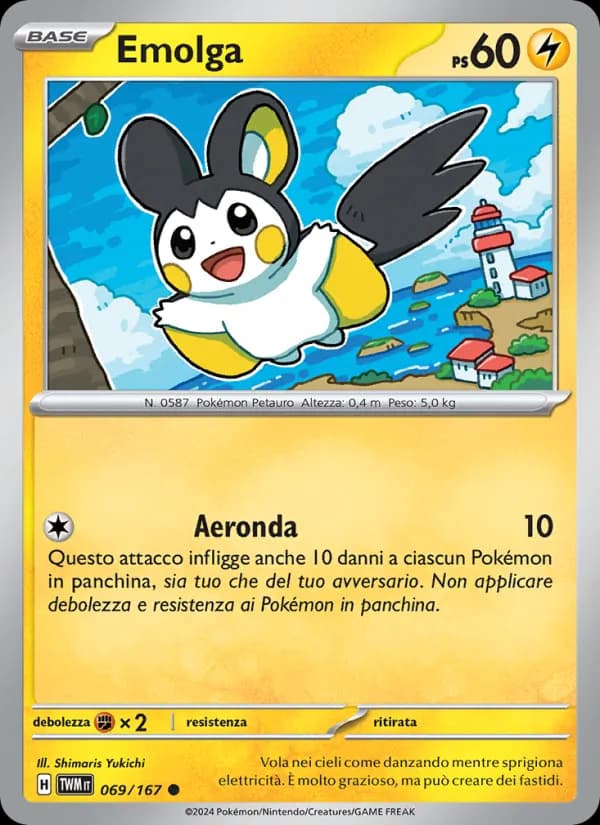 Emolga card in Italian