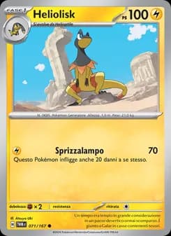 Heliolisk card in Italian