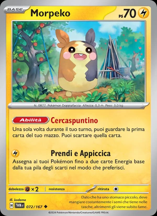 Morpeko card in Italian