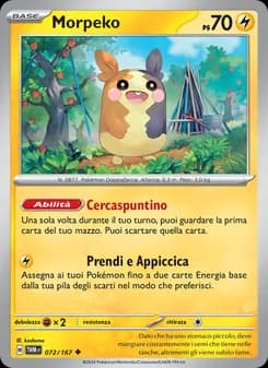Morpeko card in Italian