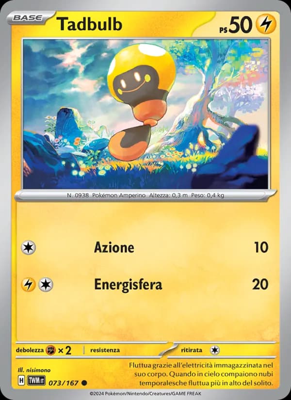 Tadbulb card in Italian