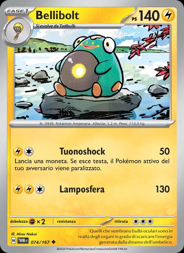 Bellibolt card in Italian