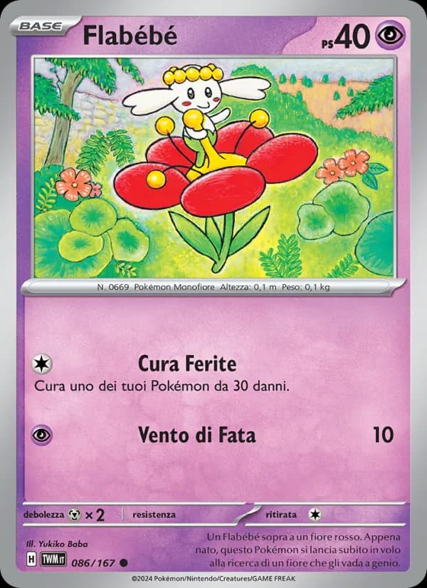 Flabébé card in Italian
