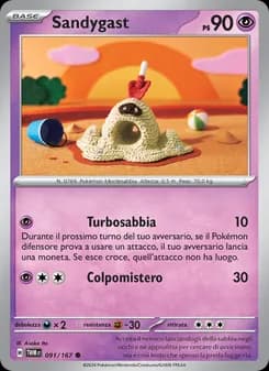 Sandygast card in Italian