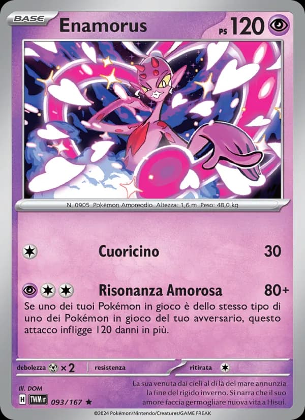 Enamorus card in Italian