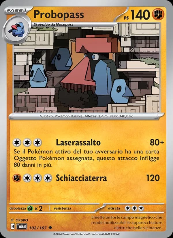 Probopass card in Italian