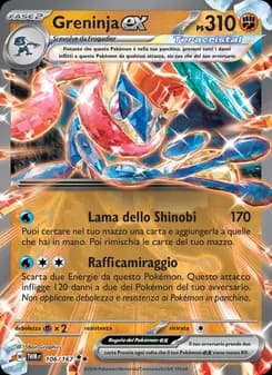 Greninja-ex card in Italian