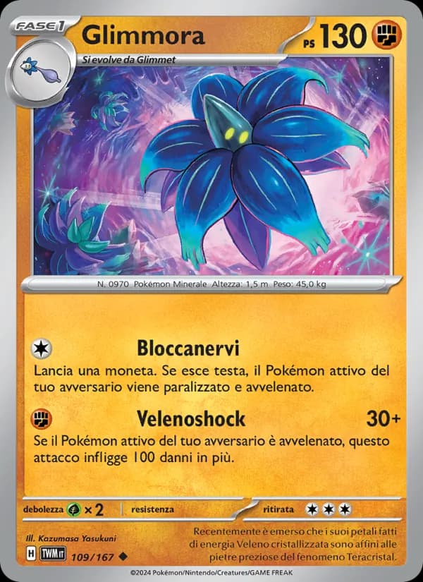 Glimmora card in Italian