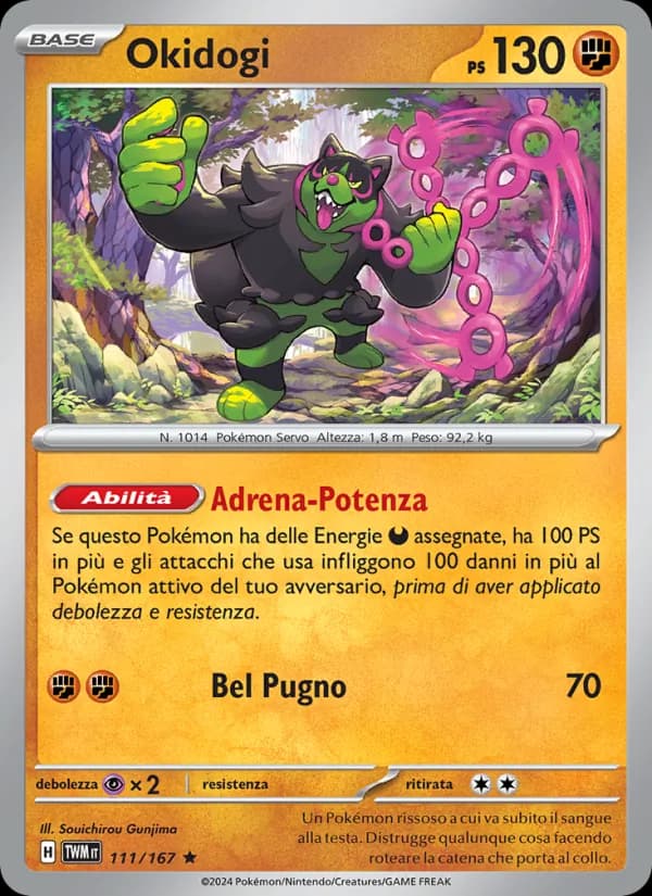 Okidogi card in Italian