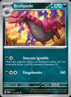Scolipede card in Italian