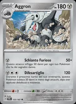 Aggron card in Italian
