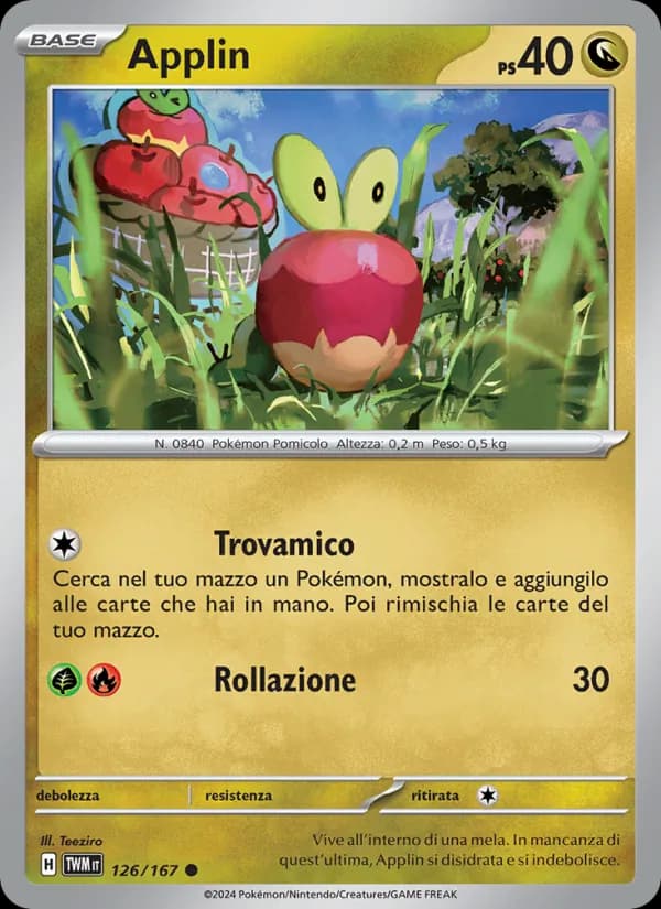 Applin card in Italian