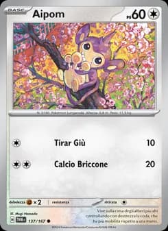 Aipom card in Italian