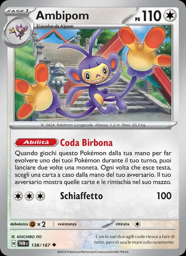Ambipom card in Italian