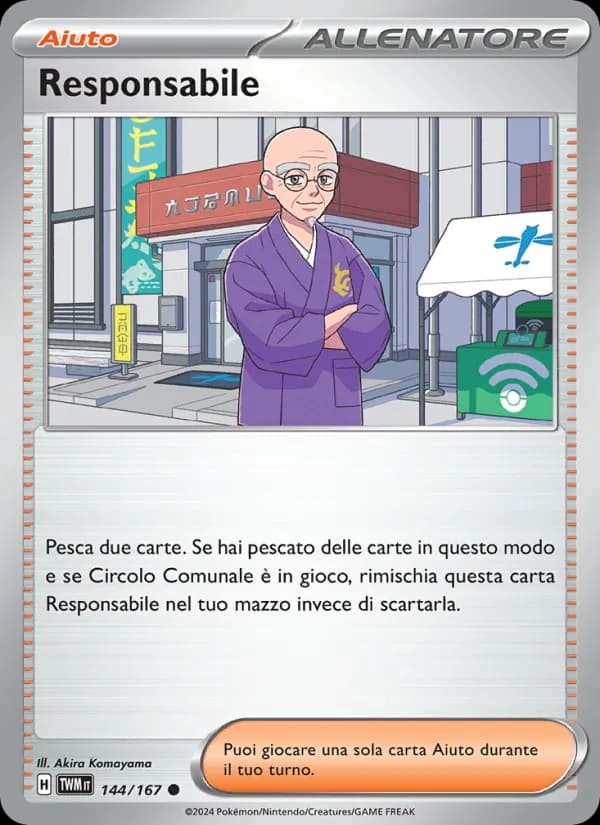 Responsabile card in Italian