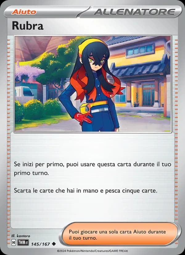 Rubra card in Italian