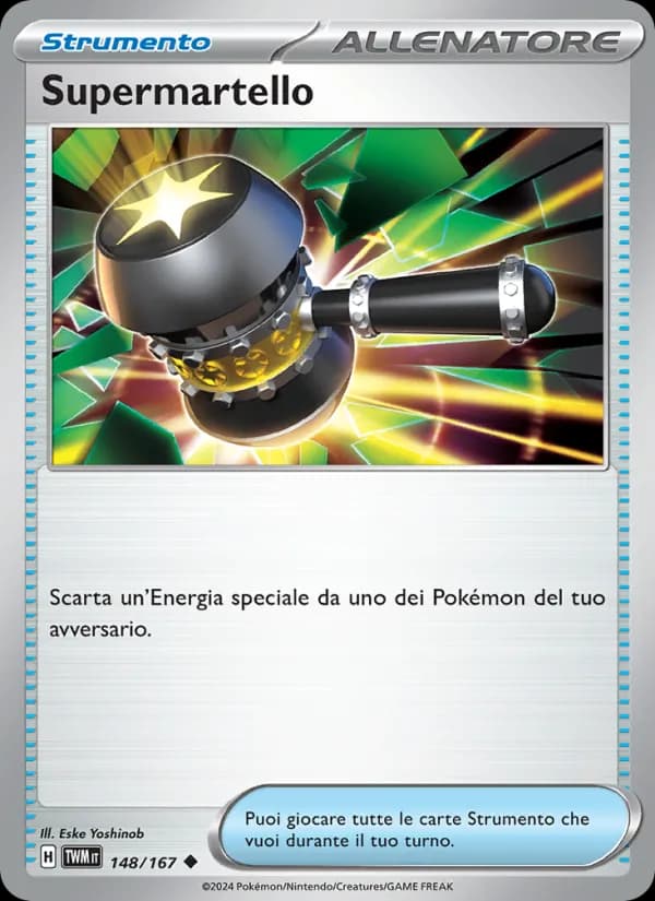 Supermartello card in Italian