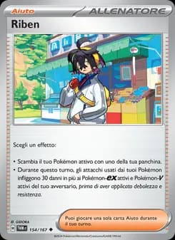 Riben card in Italian