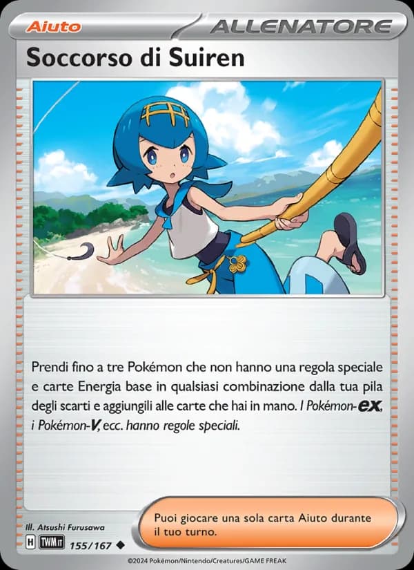 Soccorso di Suiren card in Italian