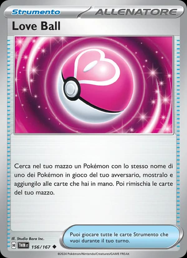 Love Ball card in Italian