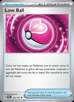 Love Ball card in Italian