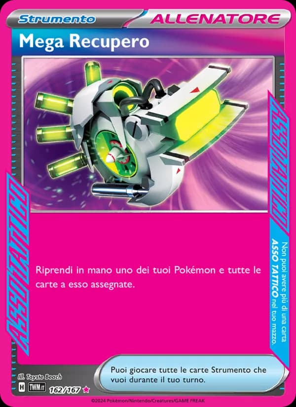 Mega Recupero card in Italian