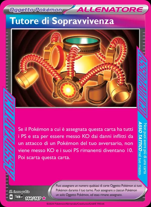 Tutore di Sopravvivenza card in Italian