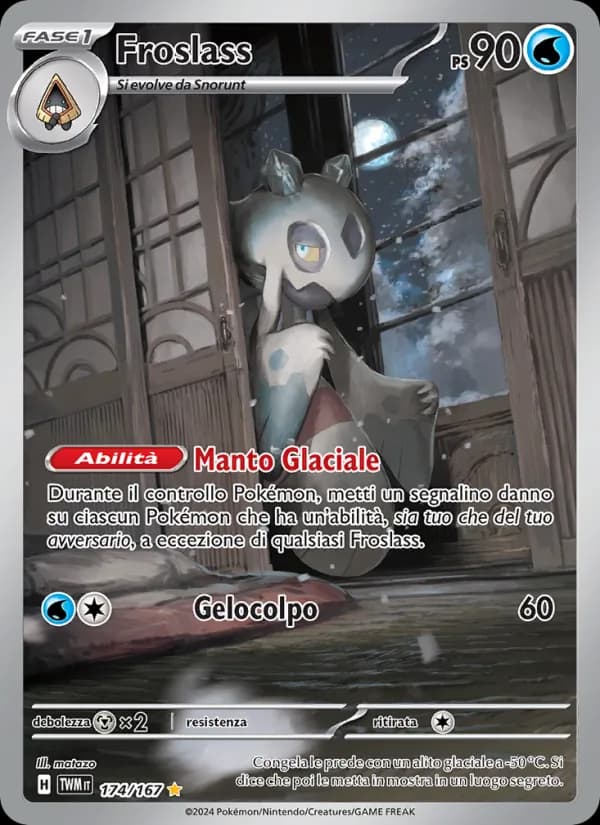 Froslass card in Italian