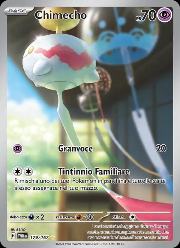 Chimecho card in Italian