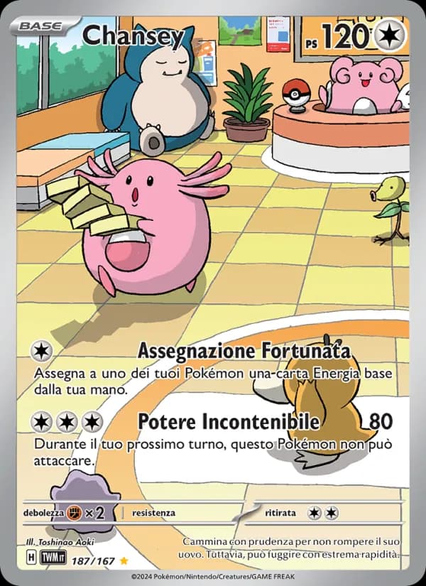 Chansey card in Italian